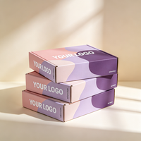 Boîte cadeau bicolore imprimée offset de qualité supérieure avec design personnalisé, logo sur mesure, en carton ondulé étanche et anti-écrasement