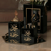 RAY YI Vente en gros personnalisée Élégant brûleur d'encens en acrylique Cadeau du Moyen-Orient Hajj avec brûleur d'encens Bakhoor