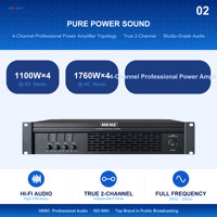 HKNC HK-A2A15 Profesyonel AC Güçlü H+ Sınıfı Dört Kanallı 4x1100W Güç Amplifikatörü Sahne ve Konferans Kullanımı İçin