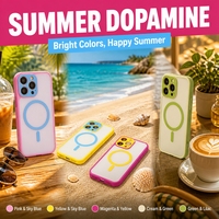 Coque de téléphone magnétique en acrylique de luxe, couleurs bonbons, finition mate douce, boîte en papier de luxe, couleurs dopamine pour iPhone 18 Pro Max Edge