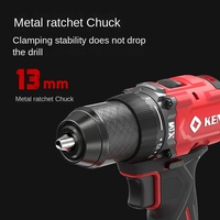 Perceuse électrique à main sans balais à batterie au lithium KEN 20V outil électrique industriel avec double charge rapide 60N paquet complet