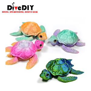 Figura de Tortuga Marina DiveDIY, Decoración de Animales Oceánicos, Estilo Resina Ecológica PLA, Mini Estatua de Tortuga, Regalo para Buceadores DA009 China - Product Image 2