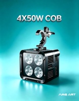 Nouveau projecteur LED extérieur 16x12W RGBW, projecteur COB 4x50W, contrôle DMX512, étanche, pour éclairage mural, projecteur LED RGBW