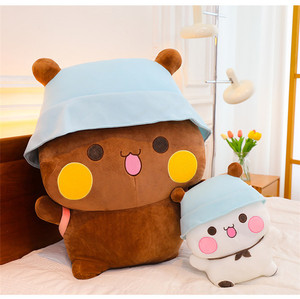 <b>Cute</b> Plush Toys Soft Rest Pillow Doll Room Decoration Plush Doll Cartoon <b>Bear</b> Animal Birthday Gift Soft Cotton Wholesale Dolls - Product Image 4