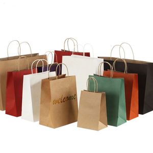En 2024, la Fábrica Ofrece Bolsas de Papel Kraft Reutilizables con Logotipos Personalizados, Ecológicas, Duraderas y Perfectas para Empacar - Product Image 1