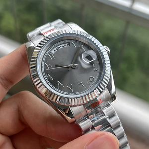Reloj Mecánico Automático de Lujo para Hombre con Números Arábigos, Doble Calendario, Correa de Acero Inoxidable, Personalización de Logotipo - Product Image 5