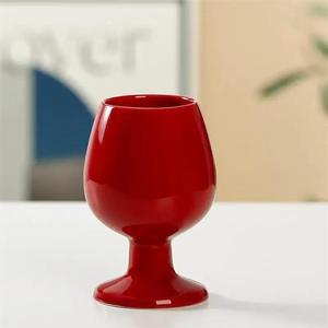Copa <span class=keywords><strong>de</strong></span> Vino Creativa <span class=keywords><strong>para</strong></span> Bodas, Copa <span class=keywords><strong>de</strong></span> Vino <span class=keywords><strong>para</strong></span> Recién Casados, Copa <span class=keywords><strong>de</strong></span> Cerámica <span class=keywords><strong>de</strong></span> Estilo Chino con Base Alta <span class=keywords><strong>para</strong></span> Parejas, Copa Engrosada - Product Image 6
