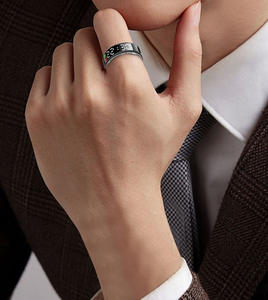 Anneau intelligent avec écran tactile, moniteur de fréquence cardiaque, suivi du sommeil, suivi de l'exercice, <span class=keywords><strong>lecteur</strong></span> de livres électroniques TikTok TK et caméra à distance - Product Image 3