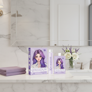 Crème colorante capillaire semi-permanente à base de plantes Jiaying, formule douce pour cheveux normaux, couvre les cheveux blancs et la <span class=keywords><strong>couleur</strong></span> thé au lait, 100 ml*2 - Product Image 3