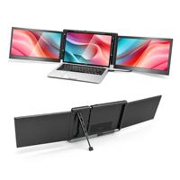 Moniteur portable triple P2 PRO pour écran d'ordinateur portable 13,3 pouces FHD 1080p IPS, prise en charge Type-C/PD/TF, compatible MacBook M1/M2