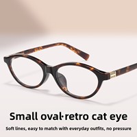 Explosions Nerd Plate Acétate Fiber GM Vintage Retro Hawksbill Lunettes 92280BD Petit Cadre Full-Rim Cat Eye Plain Lunettes