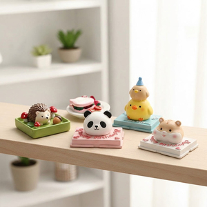 Aimant de réfrigérateur en résine en forme de gâteau de dessert simulé en 3D, personnalisable, pour jeu alimentaire créatif, décoration d'intérieur, souvenir, aimant porte-notes - Product Image 2