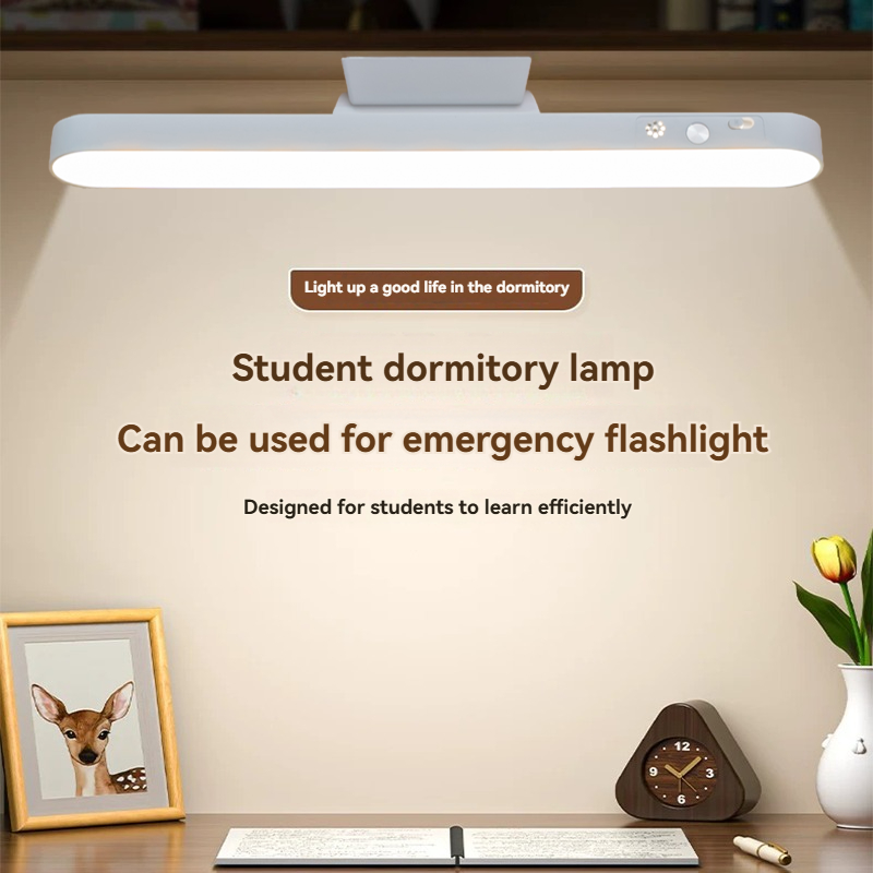 Rechargeable LED Magnetic Ceiling Light, Adjustable Brightness Dormitory Lamp for Study, Bedroom Home Office Use