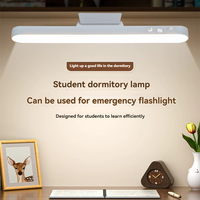 Plafonnier LED magnétique rechargeable, luminosité réglable, lampe de dortoir pour l'étude, la chambre à coucher, le bureau à domicile