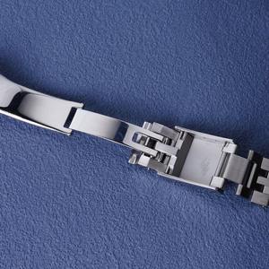 Correa de reloj deportiva de lujo Jubilee de acero plateado de 22 mm con cierre para <span class=keywords><strong>Orient</strong></span> Neo 70's Solar <span class=keywords><strong>Panda</strong></span> - Product Image 6