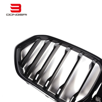 Calandre avant à lamelle unique noir brillant compatible avec BMW X6 G06 pré-LCI 2020-2023, en ABS moulé par injection, pour mise à niveau de la calandre.