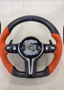 Volant de course personnalisé haute performance en cuir blanc pour affichage LED en fibre de carbone, 4 branches, pour F-Series M <span class=keywords><strong>Sport</strong></span> F30 - Product Image 2