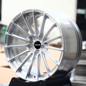 Cerchi Forgiati TITAN FORCE 20x9 20x10.5 5x112 P103 Multirazza Argento Spazzolato per Audi RS4 RS5 <span class=keywords><strong>Volkswagen</strong></span> Golf R Mk8 - Product Image 3
