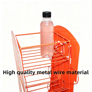 Custom Bottle Shape Creative Design Store Event Soft Energy Drink Water Bottle <strong>Beer</strong> Alcoholic Beverage Metal <strong>Display</strong> Stand <strong>Rack</strong> - Product Image 3