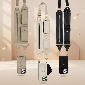 Sinco เคสโทรศัพท์แบบกระเป๋าสตางค์หนังดีไซน์สิทธิบัตรพร้อมสายคาดตัวสำหรับ <span class=keywords><strong>iPhone</strong></span> 15 16 17 PRO MAX - Product Image 1