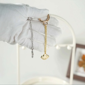 Mini Cartoon Zinc Alloy <strong>Keychain</strong>, <strong>Gold</strong> and Silver, Waterproof and Lightweight, Pendant Earring, Children's Birthday Gift. - Product Image 3