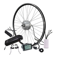 Kit moteur moyeu sans balais 48V 500W avec écran LCD, entraînement arrière, volant d'inertie G518, panneau d'instrumentation pour modification de vélo électrique (Ebike)