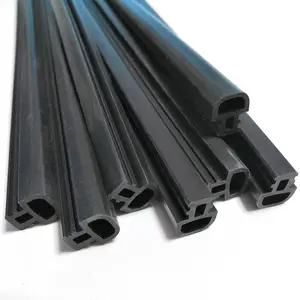 Wholesale various colors of protective rubber doors and Windows glass door seals rubber strip extrusion OEM