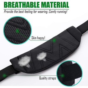 Sac banane de sport personnalisé en nylon imperméable avec fermeture éclair, respirant et réglable, pour téléphone, idéal pour la course à pied, vente en gros directe usine - Product Image 2