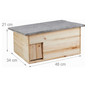 Casetta per Ricciole in Legno Impermeabile e Resistente alle Intemperie per l'Ibernazione <span class=keywords><strong>Invernale</strong></span> - Product Image 3