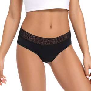 Culottes menstruelles 4XL en nylon à logo personnalisé, réutilisables, 4 couches, anti-fuites, pour flux abondant, vente en gros, promotion chaude - Product Image 1