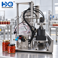 Machine semi-automatique de serrage de bouchons avec tête à vide pour pots de miel et fermetures à vis – Équipement d'emballage pour petites productions – Vendeur