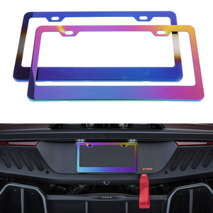 Cadre de plaque d'immatriculation en plastique ABS personnalisé cadre de plaque d'immatriculation de voiture vierge de sublimation pour les motos et les voitures - Product Image 4