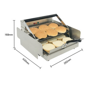 Machines à hamburgers électriques multifonctions, grille-pain à hamburgers commercial pour équipement de boulangerie - Product Image 2
