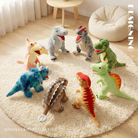 Serie de Muñecos de Dinosaurios Clásicos Transfronterizos: Pterodáctilo, Parasaurio, Tiranosaurio Rex, Muñeco de Peluche Hecho a Mano para Navidad