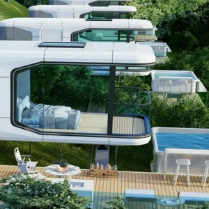 Maison mobile de luxe capsule spatiale maison avec module de cuisine 40 pieds capsule spatiale mobile prix de la maison - Product Image 5