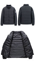 Doudoune d'hiver de couleur unie pour hommes, manteau d'hiver de grande taille pour hommes