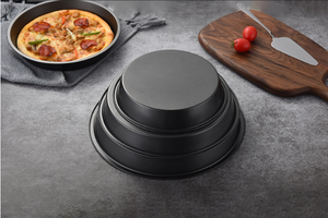 Molde para <span class=keywords><strong>Pizza</strong></span> Antiadherente de Alta Calidad Personalizado de 10, 9, 8 y 6 Pulgadas, Bandeja para Hornear Industrial al por Mayor, Platos para Hornear para Horno - Product Image 5