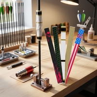 HT Custom 15 autocollants thermorétractables pour flèches, bandes décoratives pour tiges de flèches, pour tir à l'arc, chasse