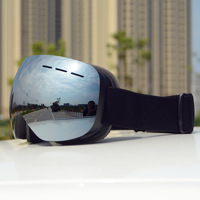 Lunettes de ski de neige sphériques élégantes avec logo personnalisé pour sports d'hiver