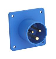 Connecteur électrique mâle Chint NXTC-16AP IEC 60309-1/2 250V/415V 16A IP44/étanche, boîtier ABS, contacts en cuivre, montage sur panneau