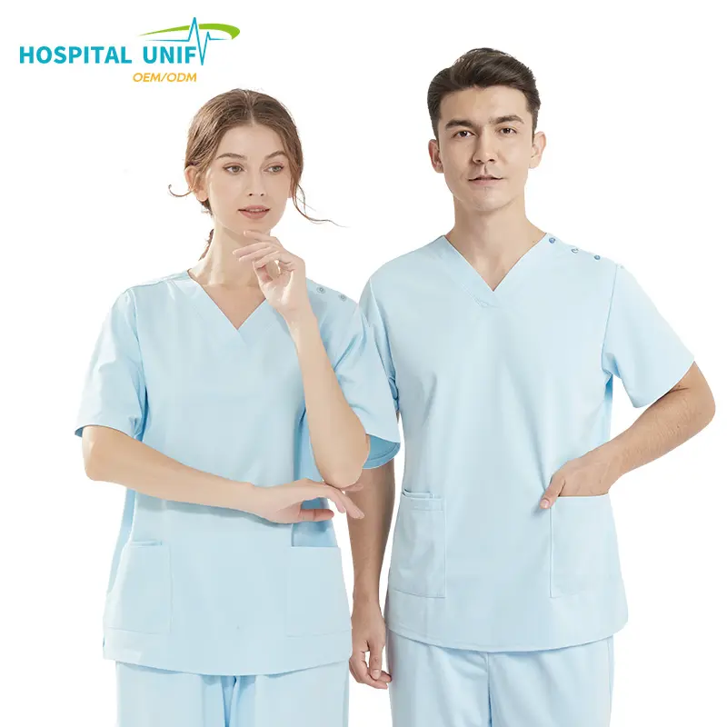 H&U Individuelle 2024 Neustil-Uniform Jogger V-Ausschnitt Peeling Oberteileanzug Klinik Individuelles Krankenhaus Krankenschwester Peeling medizinische Uniformen Mediziner