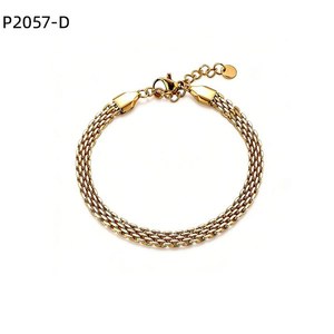 Pulsera de Moda Amy Amy P2057 para Mujer, Cadena de Acero Inoxidable, Plateada, Estilo Clásico, Joyería de Regalo - Product Image 3