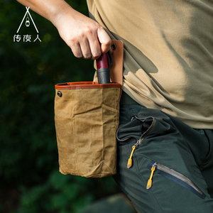 Sac de rangement pliable <span class=keywords><strong>en</strong></span> cuir de vache pour les voyages, les excursions, le <span class=keywords><strong>bushcraft</strong></span>, la <span class=keywords><strong>survie</strong></span> <span class=keywords><strong>en</strong></span> jungle, la randonnée et l'escalade, les activités de plein air - Product Image 3