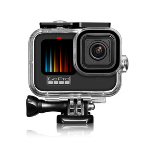 Pour <span class=keywords><strong>GoPro</strong></span> <span class=keywords><strong>Hero</strong></span> <span class=keywords><strong>9</strong></span>/10/11/12 boîtier étanche de <span class=keywords><strong>plongée</strong></span> avec filtres de lentille sous-marine rouge violet magenta filtres de couleur en plastique - Product Image 1