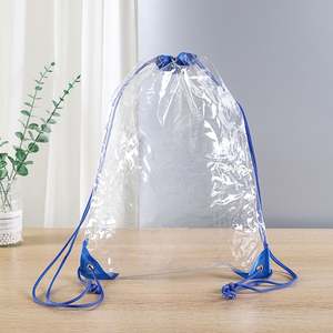 Mochila Ecológica Transparente con Cordón, Tamaño Mediano, de PVC Impermeable, para Bolsas de Regalo - Product Image 6