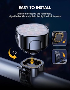 Feux de vélo LED rechargeables 300LM, étanches, ensemble de feux avant et arrière pour VTT, vélo de route, cyclisme - Product Image 6