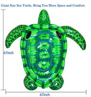 Balle d'exercice gonflable Waterhan Turtle en PVC, 105,5 cm, capacité 20 kg+, jouet flottant pour piscine, pour enfants, toutes saisons