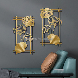 Decorazione moderna della parete del metallo nordico nuovo stile cinese di arte del ferro per la casa dei ristoranti che vivono ingresso del corridoio appeso - Product Image 1