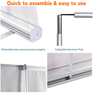 Expositor Enrollable Publicitario de 80*200cm, Soporte Retráctil para Pancartas Enrollables con Bolsa Oxford - Product Image 4