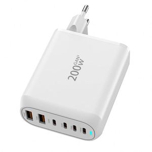 Cargador de Pared GaN Rápido Multi-Puerto Tipo-C PD 3.0 de 200W con Protección SCP y OVP - Product Image 6